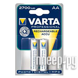 Фотография Аккумулятор AA - Varta 2700mAh BL2 Professional 57063 Фото Аккумулятор AA - Varta 2700mAh BL2 Professional 57063