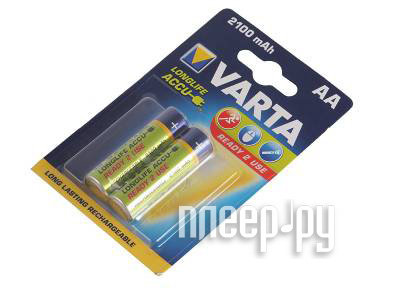 Фотография Аккумулятор AA - Varta 2100mAh BL2 Ready2Use 56706 Фото Аккумулятор AA - Varta 2100mAh BL2 Ready2Use 56706