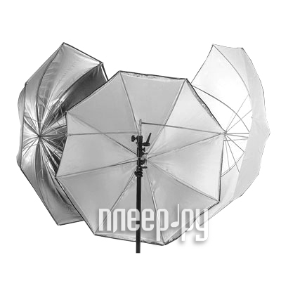  , - Lastolite 100cm All-in-One Umbrella 4537 Silver/White