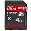    4Gb - Sandisk Ultra - Secure Digital HC Class 4 SDSDH-004G-E11 / SDSDH-004G-U46