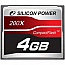   4Gb - Silicon Power 200X Professional - Compact Flash SP004GBCFC200V10