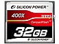    32Gb - Silicon Power 400X Professional - Compact Flash SP032GBCFC400V10