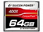   64Gb - Silicon Power 400X Professional - Compact Flash SP064GBCFC400V10