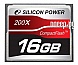   16Gb - Silicon Power 200X Professional - Compact Flash SP016GBCFC200V10