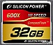    32Gb - Silicon Power 600X Professional - Compact Flash SP032GBCFC600V10