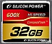   32Gb - Silicon Power 600X Professional - Compact Flash SP032GBCFC600V10