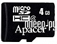   4Gb - Apacer - Micro Secure Digital HC Class 4 AP4GMCSH4-RA