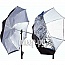 , - Lastolite 80cm Dual Duty Umbrella 3223 Silver/Black/White