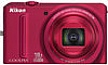 Фотография Nikon COOLPIX S9100 красный