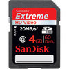  Sandisk SDHC Extreme HD Video 4 GB Class6