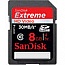  Sandisk SDHC Extreme HD Video 8 GB Class10