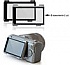 Ggs LCD Screen Protector III NEX-5 with matte silvery ABS frame