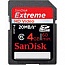  Sandisk SDHC Extreme HD Video 4 GB Class6
