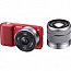 Фотография Sony NEX-3DR Double kit 16 f/2.8 / 18-55 красный
