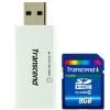 Фотография Transcend SD SDHC 8GB Class 6 + SDHC Reader Фото Transcend SD SDHC 8GB Class 6 + SDHC Reader