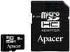 Фотография Apacer MicroSDHC 8GB Class 4 Фото Apacer MicroSDHC 8GB Class 4