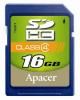 Фотография Apacer SD SDHC 16GB Class 4 Фото Apacer SD SDHC 16GB Class 4