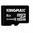 Фотография Kingmax MicroSDHC 8GB Class 6 + USB Reader