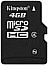 Фотография Kingston MicroSDHC 4GB Class 4