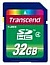  Transcend SD SDHC 32GB Class 4 TS32GSDHC4