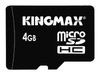  Kingmax microSDHC Class 4 Card 4GB + SD adapter