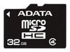    A-Data microSDHC Class 4 32GB + SD adapter