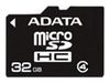 Фотография Карта памяти A-Data microSDHC Class 4 32GB + SD adapter Фото Карта памяти A-Data microSDHC Class 4 32GB + SD adapter