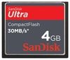 ���� ����� ������ Sandisk CompactFlash Card Ultra 30MB/s 4GB