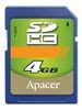 Фотография Apacer SDHC 4Gb Class 4 Фото Apacer SDHC 4Gb Class 4