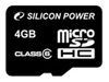 ���� ����� ������ Silicon-Power microSDHC 4GB Class 6