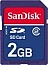  Sandisk 2GB SD Class 2