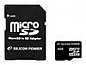   Silicon-Power micro SDHC Card 4GB Class 2 + SD adapter