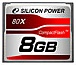 Silicon-Power 80X Compact Flash Card 8GB