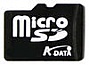   A-Data microSD Card 1GB + SD adapter