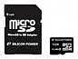  Silicon-Power micro SDHC Card 16GB Class 2 + SD adapter