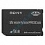  Sony Memory Stick MSXM4GST 4GB PRO DUO + 