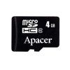  Apacer (AP4GMCSH4-R)   Apacer,  microSDHC, 4, class 4, (  )