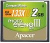 Фотография Apacer (AP2GCF133-R) Карта памяти 2ГБ Apacer, стандарт Compact Flash, скорость 133x Фото Apacer (AP2GCF133-R) Карта памяти 2ГБ Apacer, стандарт Compact Flash, скорость 133x