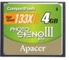  Apacer (AP4GCF133-R)   4 Apacer,  Compact Flash,  133x