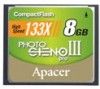Фотография Apacer (AP8GCF133-R) Карта памяти 8ГБ Apacer, стандарт Compact Flash, скорость 133x Фото Apacer (AP8GCF133-R) Карта памяти 8ГБ Apacer, стандарт Compact Flash, скорость 133x