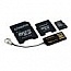 Kingston (MBLYG2 16GB)   ,  microSDHC, 16,  2, Multi-Kit   miniSD, SD, USB