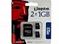 Kingston (SDC 2GB-2P1A)   ,  microSD (T-Flash), 2 (  ) - 2 +  SD