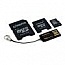  Kingston (MBLYG2 8GBIR)   ,  microSDHC, 8, Multi-Kit   miniSD, SD, USB