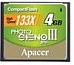  Apacer (AP4GCF133-R)   4 Apacer,  Compact Flash,  133x