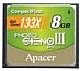  Apacer (AP8GCF133-R)   8 Apacer,  Compact Flash,  133x