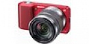 Фотография Фотоаппарат Sony Alpha NEX-3KR красный