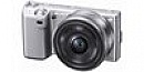 Фотография Фотоаппарат Sony Alpha NEX-5AS серебристый