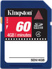  Kingston Class4 Video Card 60min (SDV/4GB)
