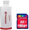  Transcend Class2 +Card Reader (TS16GSDHC2-P2)